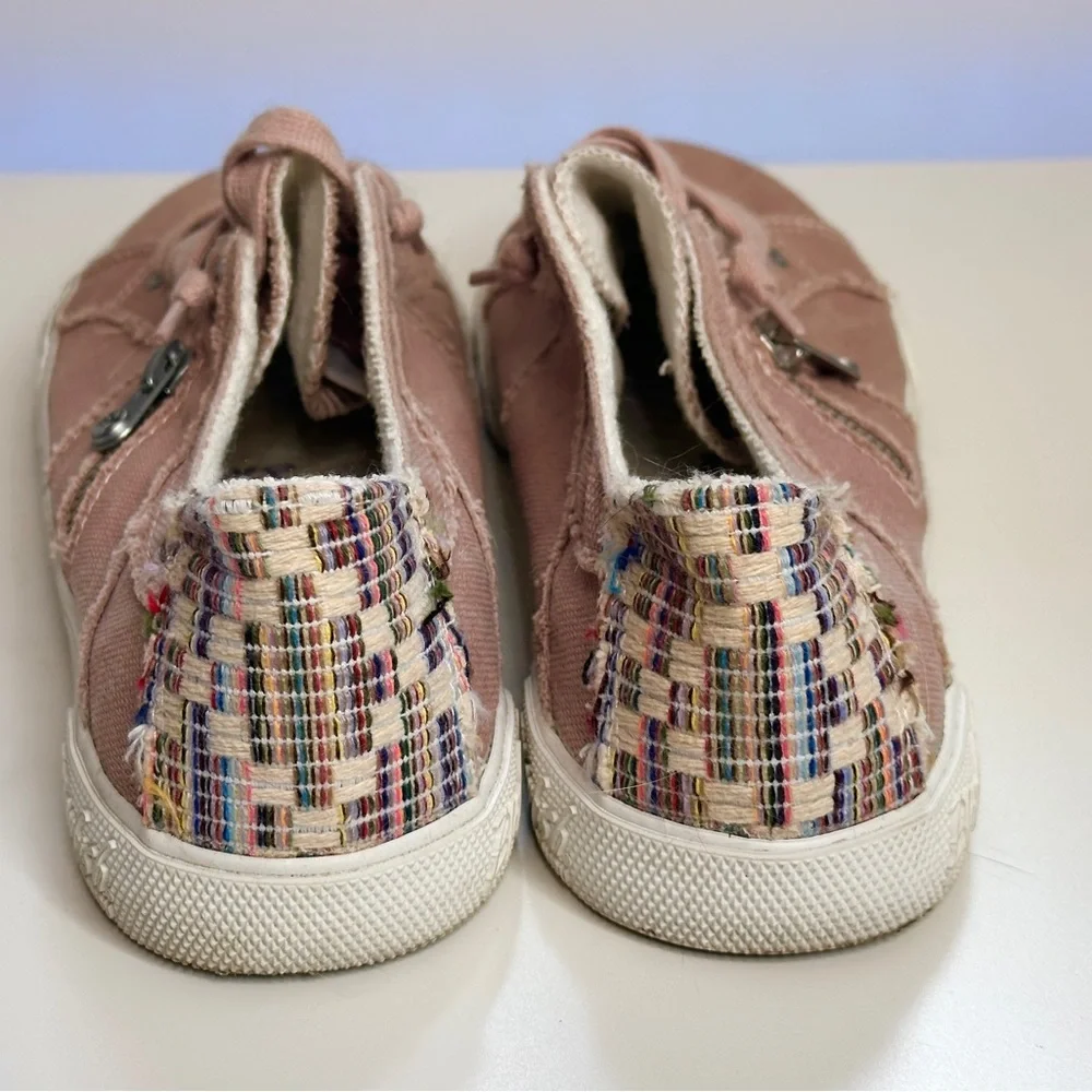 Blowfish Malibu Pink Multicolor Patchwork Canvas Sneakers - Picture 6 of 10